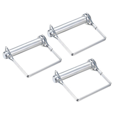 Harfington Shaft Locking Pin 12mmx65mm Coupler Pin for Farm Trailers Lawn Square 3Pcs