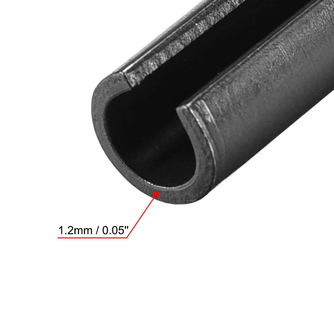 Harfington Slotted Spring Pin - Plain Finish 65Mn Roll Assortment Kit 50Pcs