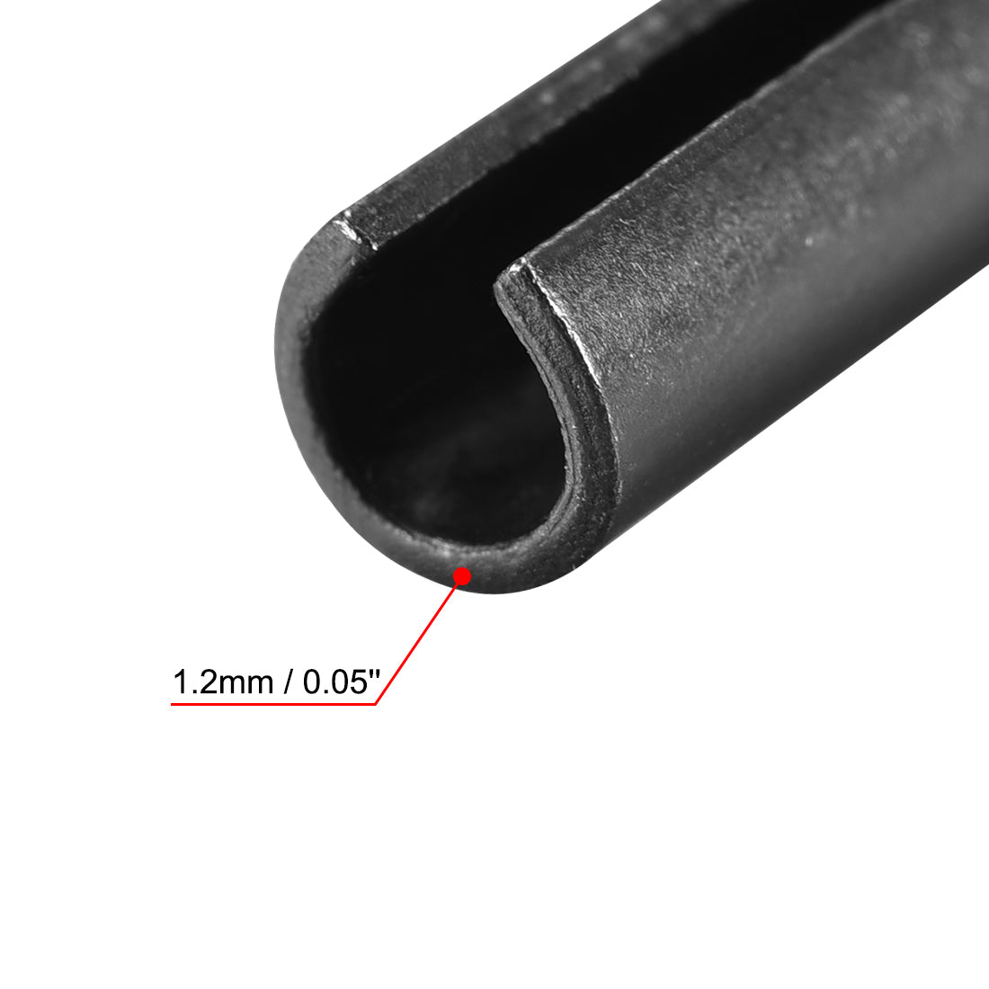 Harfington Slotted Spring Pin - Plain Finish 65Mn Roll Assortment Kit 20Pcs