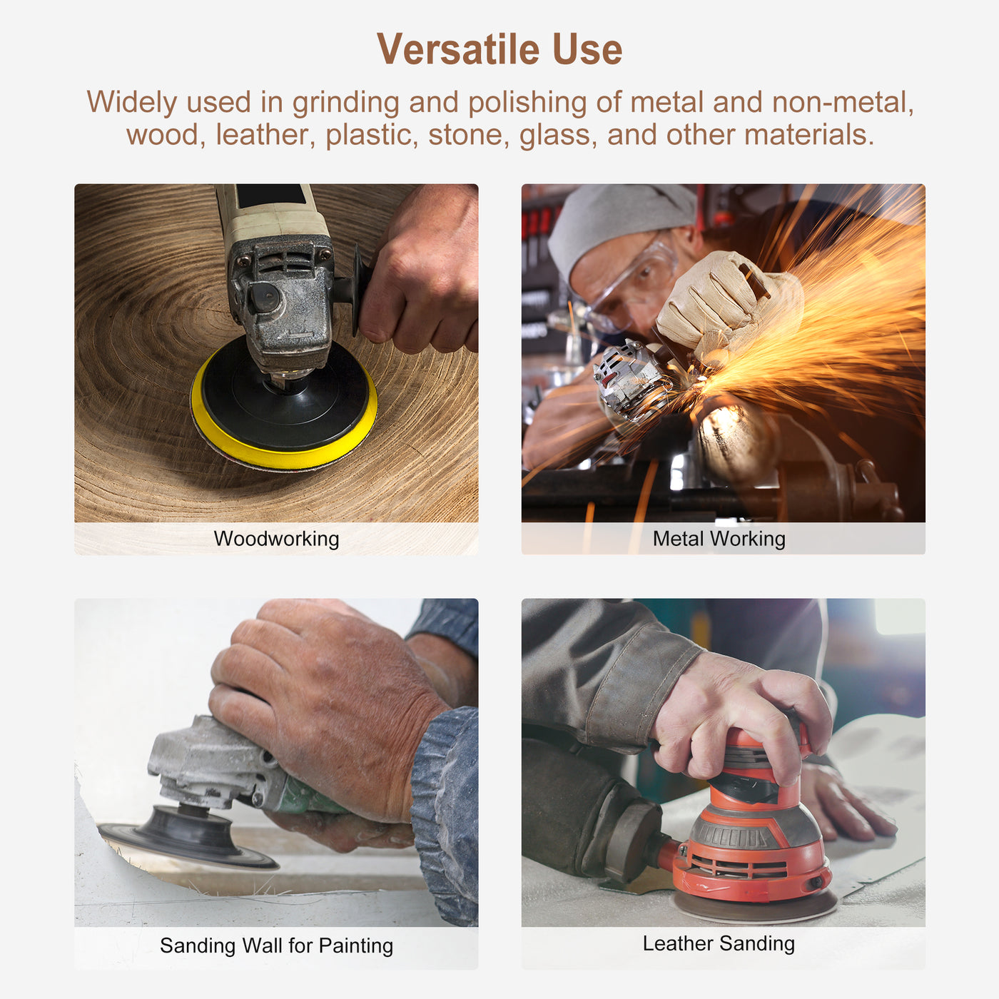 Harfington PSA Sanding Disc Aluminum Oxide Adhesive Backed Sandpaper