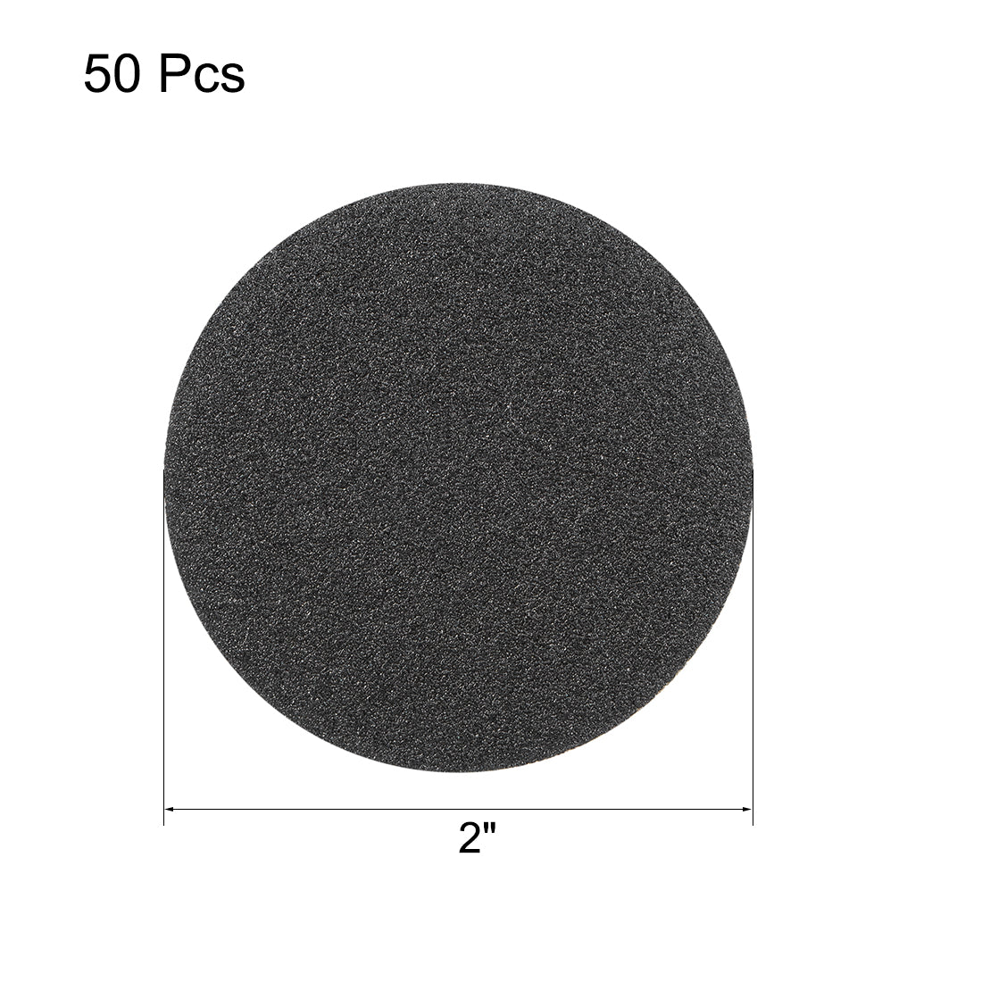 Harfington 2-Inch Hook and Loop Sanding Disc Wet / Dry Silicon Carbide 120 Grit 50 Pcs