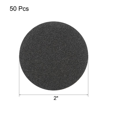 Harfington 2-Inch Hook and Loop Sanding Disc Wet / Dry Silicon Carbide 120 Grit 50 Pcs