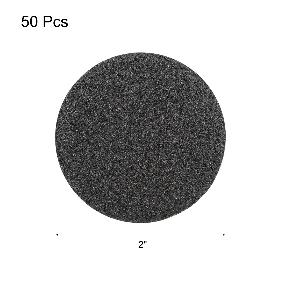 Harfington 2-Inch Hook and Loop Sanding Disc Wet / Dry Silicon Carbide 150 Grit 50 Pcs