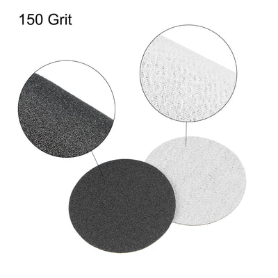 Harfington 2-Inch Hook and Loop Sanding Disc Wet / Dry Silicon Carbide 150 Grit 50 Pcs