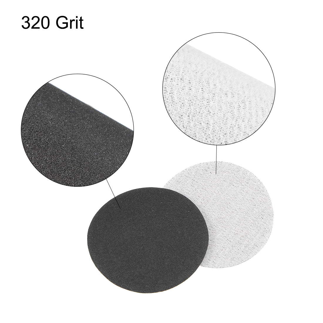 Harfington Hook and Loop Sanding Pads Tool Disc Wet Dry Silicon Carbide