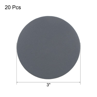 Harfington 3-inch Hook and Loop Sanding Disc Wet / Dry Silicon Carbide 1500 Grit 20 Pcs