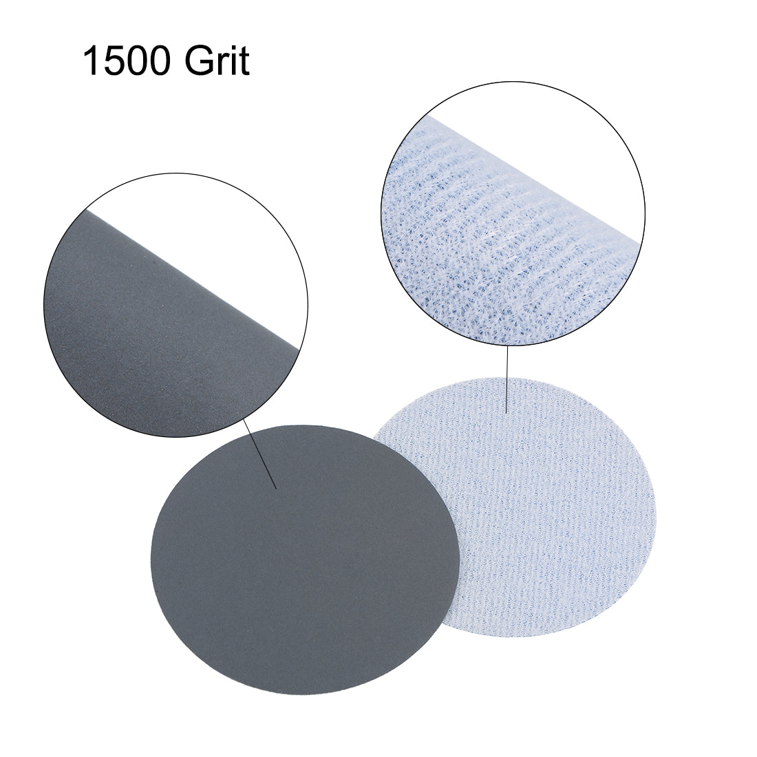 Harfington 3-inch Hook and Loop Sanding Disc Wet / Dry Silicon Carbide 1500 Grit 20 Pcs