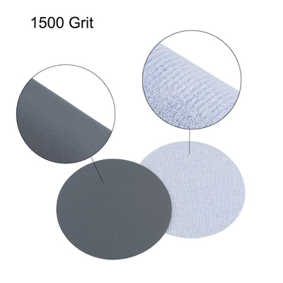 Harfington 3-inch Hook and Loop Sanding Disc Wet / Dry Silicon Carbide 1500 Grit 20 Pcs