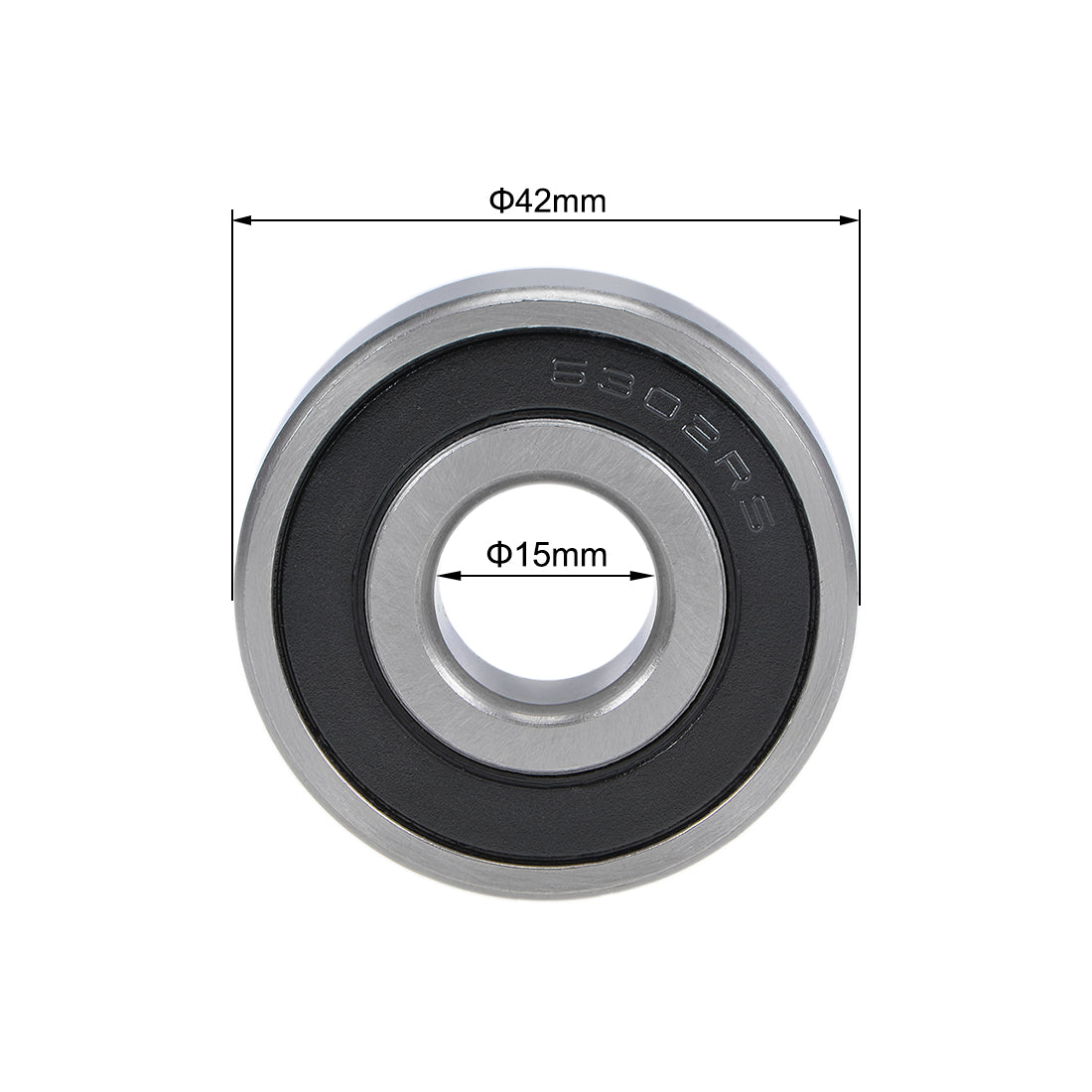 Harfington Deep Groove Ball Bearings Metric Double Seal Chrome Steel ABEC1 Z2