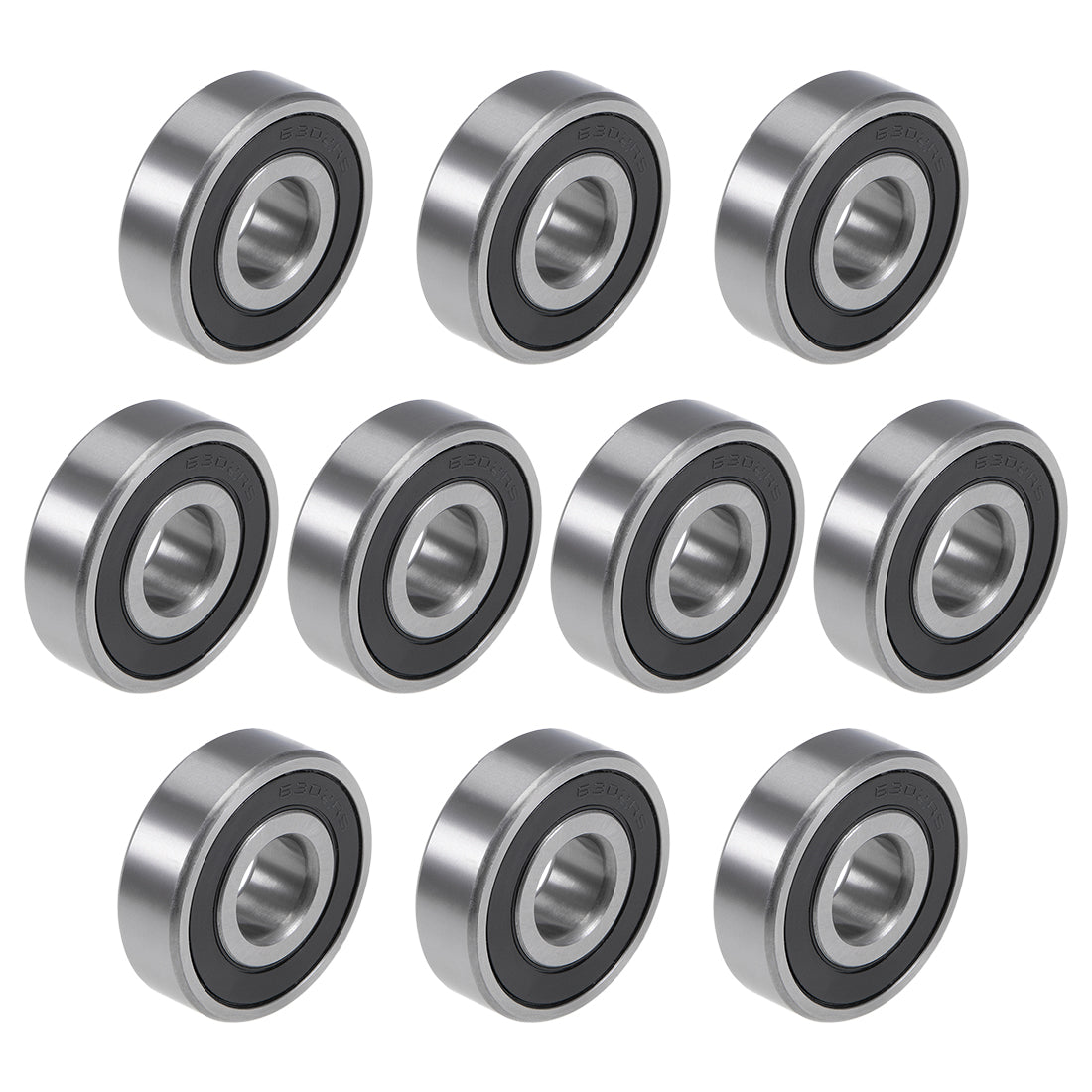 Harfington Deep Groove Ball Bearing Metric Double Shielded Chrome Steel ABEC1 Z2