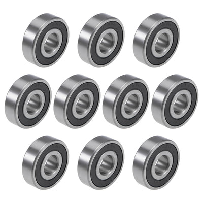 Harfington Deep Groove Ball Bearing Metric Double Shielded Chrome Steel ABEC1 Z2