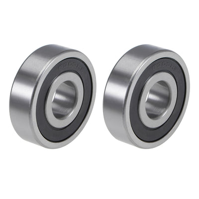 Harfington Deep Groove Ball Bearings Metric Double Seal Chrome Steel ABEC1 Z2