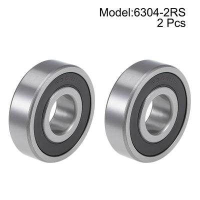Harfington Deep Groove Ball Bearings Metric Double Seal Chrome Steel ABEC1 Z2
