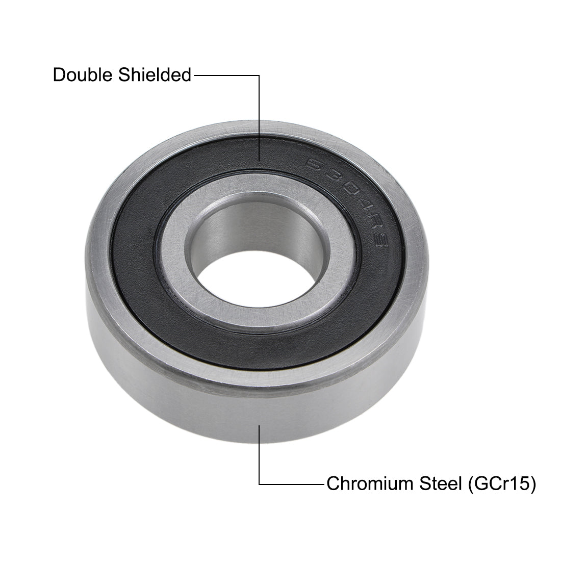 Harfington Deep Groove Ball Bearings Metric Double Seal Chrome Steel ABEC1 Z2