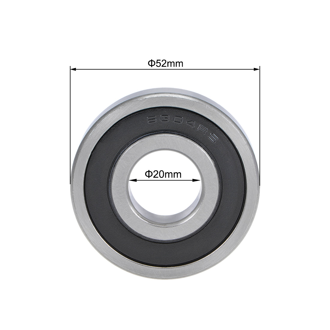 Harfington Deep Groove Ball Bearings Metric Double Seal Chrome Steel ABEC1 Z2