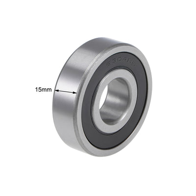 Harfington Deep Groove Ball Bearings Metric Double Seal Chrome Steel ABEC1 Z2