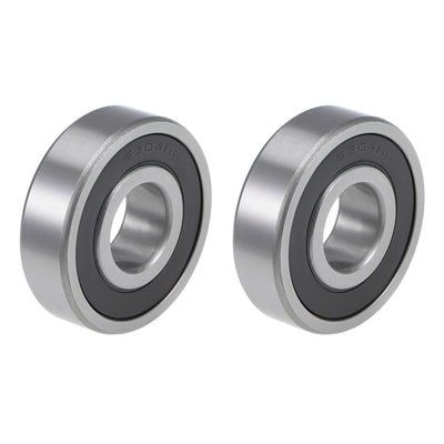 Harfington Deep Groove Ball Bearings Metric Double Seal Chrome Steel ABEC1 Z2