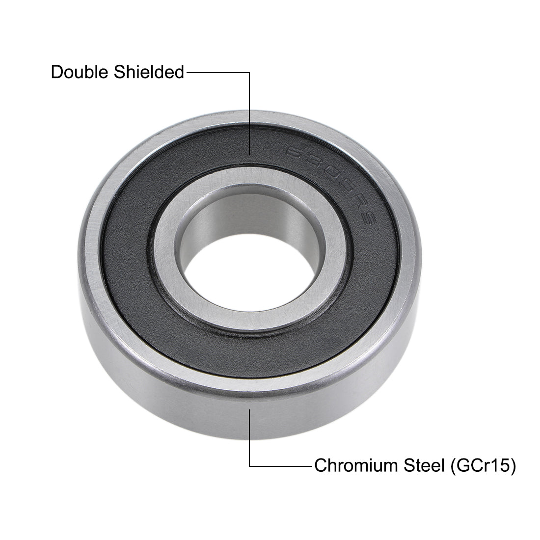 Harfington Deep Groove Ball Bearings Metric Double Seal Chrome Steel ABEC1 Z2