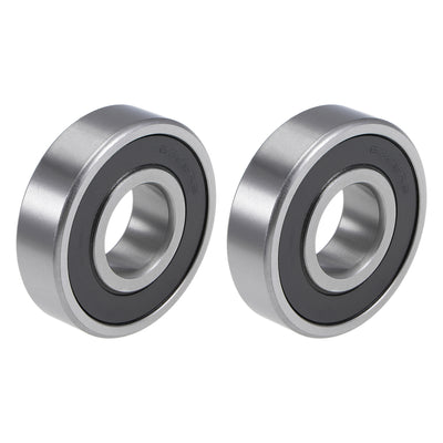 Harfington Deep Groove Ball Bearings Metric Double Seal Chrome Steel ABEC1 Z2