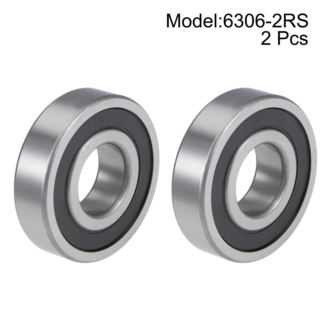 Harfington Deep Groove Ball Bearings Metric Double Seal Chrome Steel ABEC1 Z2
