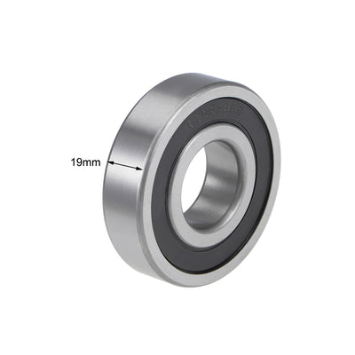 Harfington Deep Groove Ball Bearings Metric Double Seal Chrome Steel ABEC1 Z2