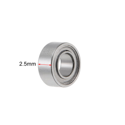 Harfington Miniature Deep Groove Ball Bearings Double Shield Stainless Steel