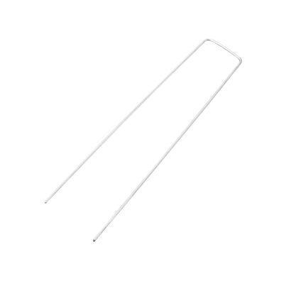 Harfington U-Shaped Garden Staples Pegs Ground U Pins 200mm 7.9-inch 2mm Dia Square 30pcs