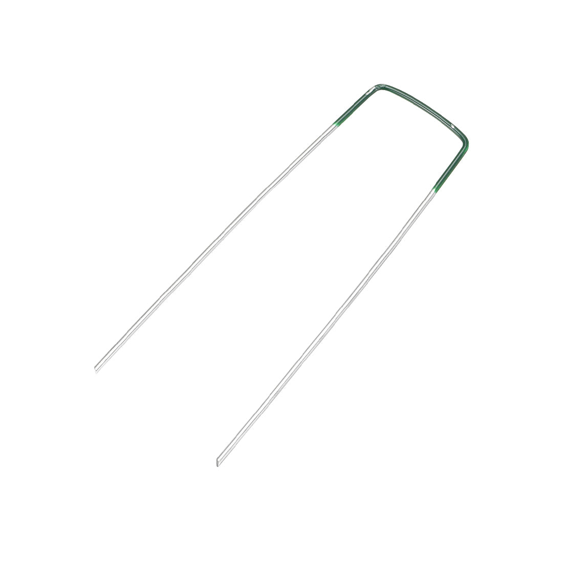 Harfington U-Shaped Garden Staples Pegs Ground U Pins 150mm 5.9-inch 2mm Dia Square 50pcs