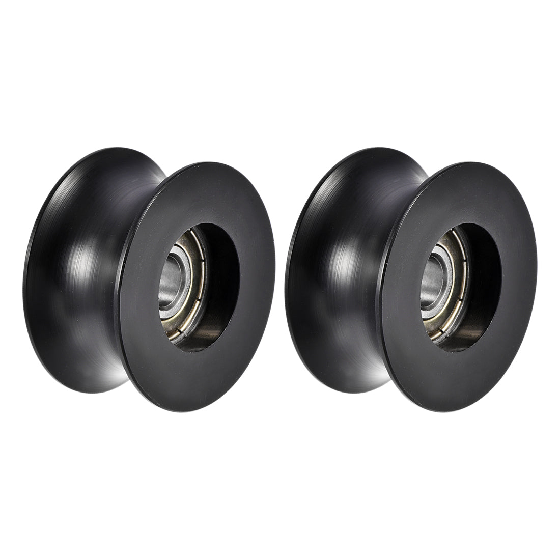 Harfington 0840UU Kugellager mit tiefer U-Rillentiefe, 8 x 40 x 19,8 mm, doppelt metallgeschirmt, Chromstahl und Nylonlager, 2 Stück