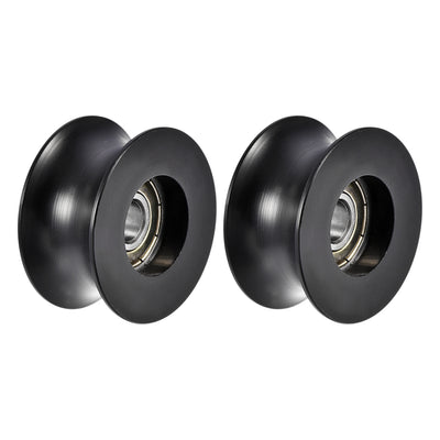 Harfington 0840UU Kugellager mit tiefer U-Rillentiefe, 8 x 40 x 19,8 mm, doppelt metallgeschirmt, Chromstahl und Nylonlager, 2 Stück