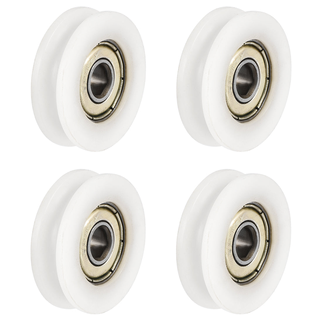 Harfington 0524UU Deep U Groove Ball Bearing 5x24x7.1mm Double Metal Shielded Chrome Steel and Nylon Bearing 4pcs