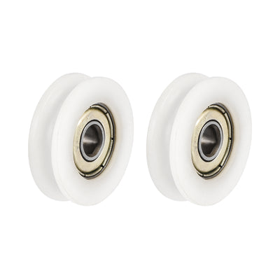 Harfington 0524UU Deep U Groove Ball Bearing 5x24x7.1mm Double Metal Shielded Chrome Steel and Nylon Bearing 2pcs