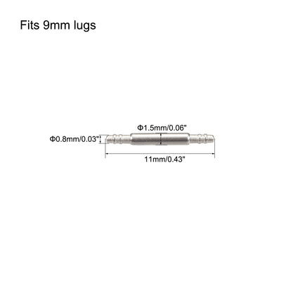 Harfington Spring Bar Pins Double Fringe Stainless Steel Watch Band Pins 30Pcs