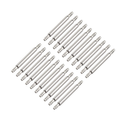 Harfington Spring Bar Pins Double Fringe Stainless Steel Watch Band Pins 20Pcs