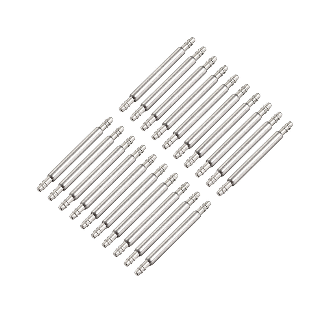 Harfington Spring Bar Pins Double Fringe Stainless Steel Watch Band Pins 20Pcs