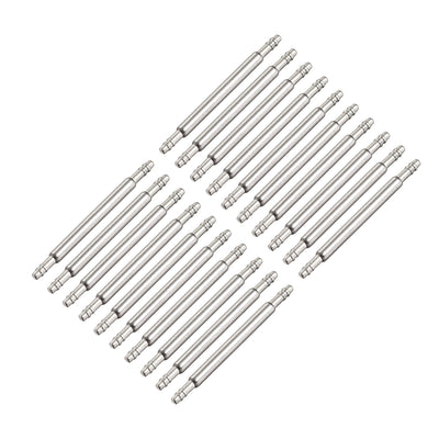 Harfington Spring Bar Pins Double Fringe Stainless Steel Watch Band Pins 20Pcs