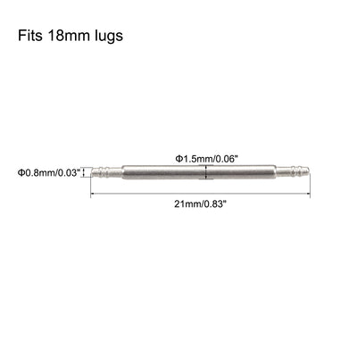 Harfington Spring Bar Pins Double Fringe Stainless Steel Watch Band Pins 30Pcs