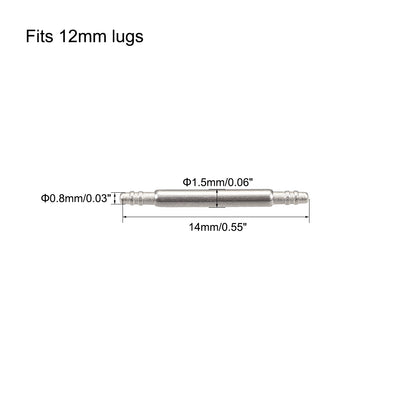 Harfington Spring Bar Pins Double Fringe 316 Stainless Steel for Watch Band 2Pcs