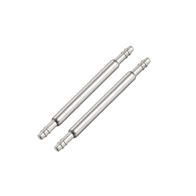 Harfington Spring Bar Pins Double Fringe 316 Stainless Steel for Watch Band 2Pcs