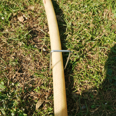 Harfington U-Shaped Garden Staples 100 x 30 x 3mm(LxWxD) 3mm Rod Dia Square 10pcs