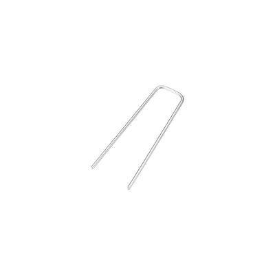 Harfington U-Shaped Garden Staples 100 x 30 x 3mm(LxWxD) 3mm Rod Dia Square 10pcs