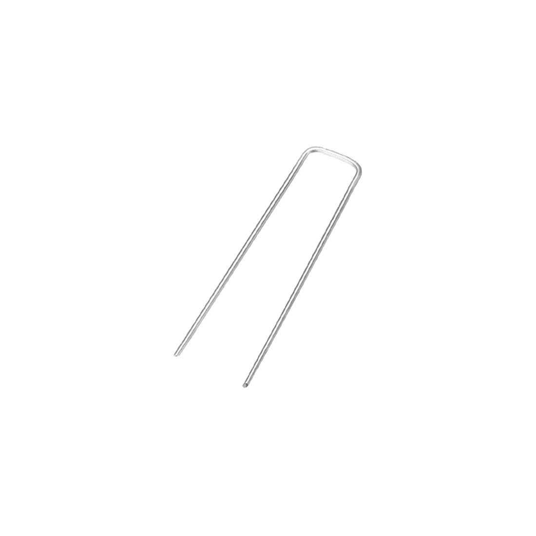 Harfington U-Shaped Garden Staples 150 x 30 x 3mm(LxWxD) 3mm Rod Dia Square 10pcs