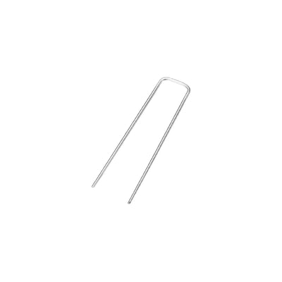 Harfington U-Shaped Garden Staples 150 x 30 x 3mm(LxWxD) 3mm Rod Dia Square 10pcs