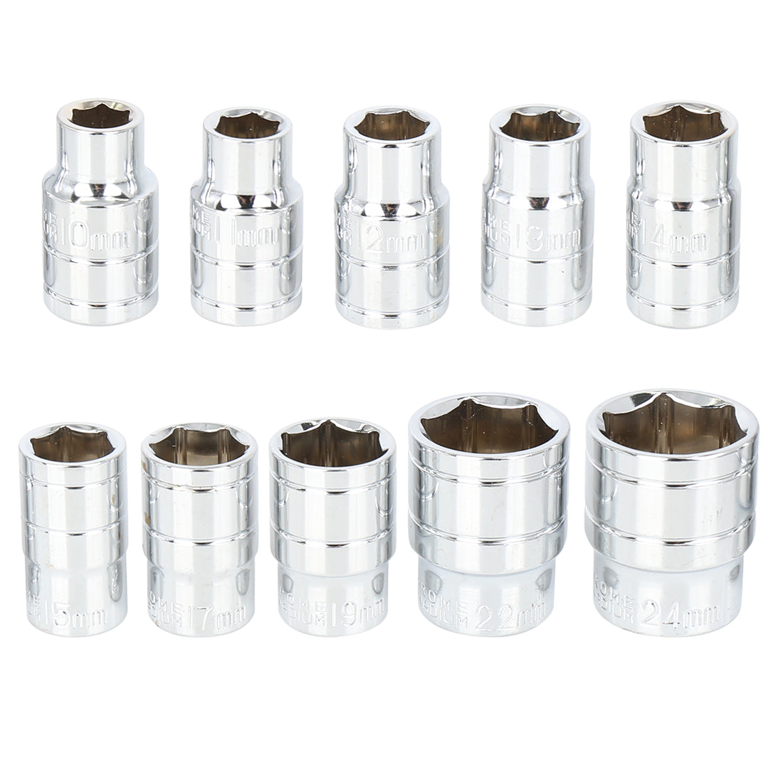 Harfington 12 in 1 1/2 Inch Car Common Socket Wrench Set Connecting Rod Combination Tools