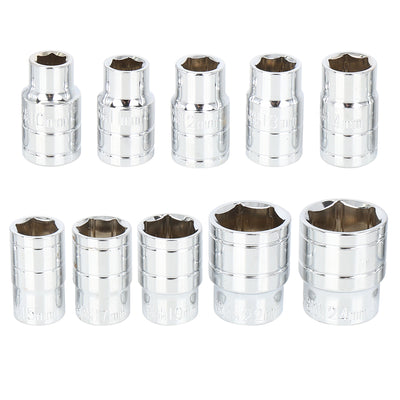 Harfington 12 in 1 1/2 Inch Car Common Socket Wrench Set Connecting Rod Combination Tools