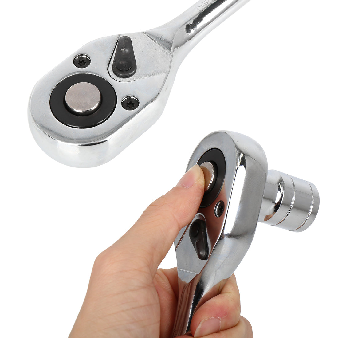 Harfington 12 in 1 1/2 Inch Car Common Socket Wrench Set Connecting Rod Combination Tools