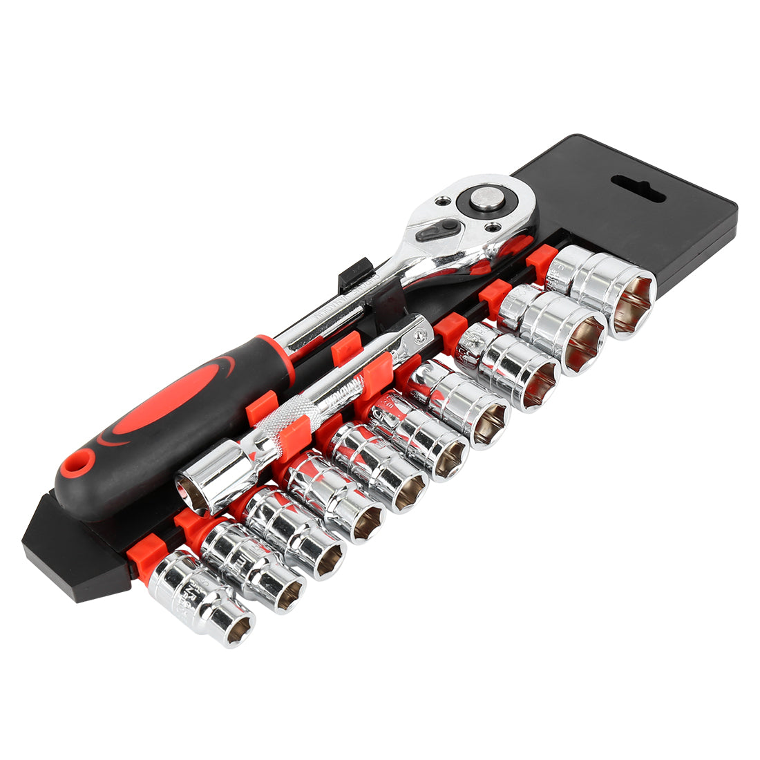 Harfington 12 in 1 1/2 Inch Car Common Socket Wrench Set Connecting Rod Combination Tools