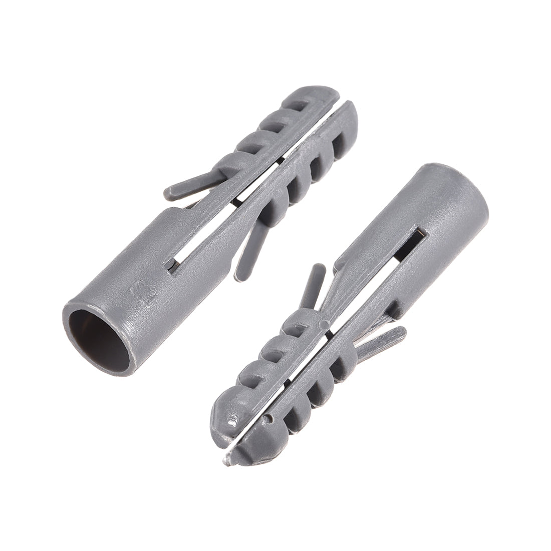 Harfington 12x58mm Plastic Expansion Tube Bolts Column Frame Fixings Gray 10pcs