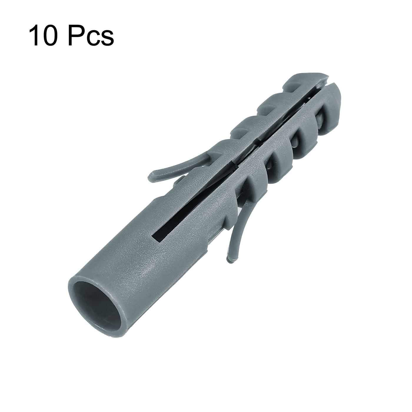 Harfington 14x75mm Plastic Expansion Tube Bolts Column Frame Fixings Gray 10pcs