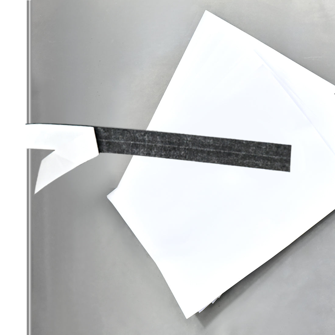 Harfington Magnetic Strip w White Adhesive Tape 16.4 Feet